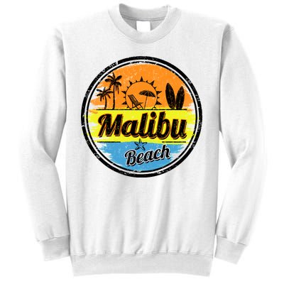 Malibu Beach Retro Circle Sweatshirt