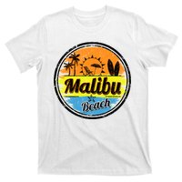 Malibu Beach Retro Circle T-Shirt