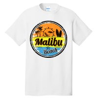 Malibu Beach Retro Circle Tall T-Shirt