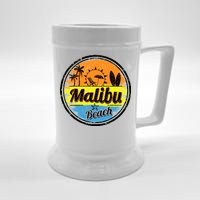 Malibu Beach Retro Circle Beer Stein