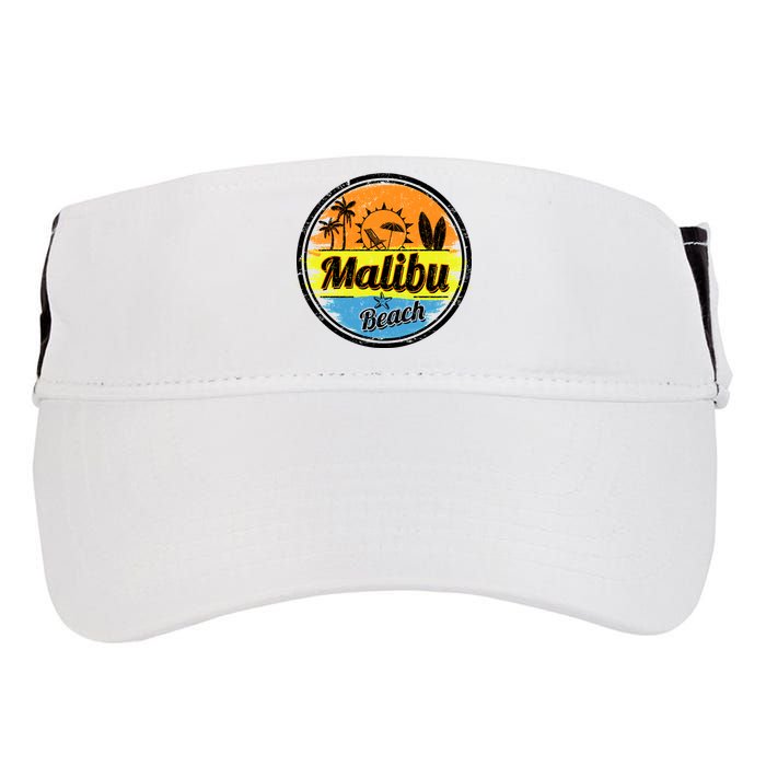 Malibu Beach Retro Circle Adult Drive Performance Visor