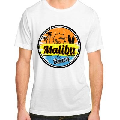 Malibu Beach Retro Circle Adult ChromaSoft Performance T-Shirt