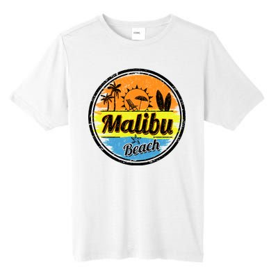 Malibu Beach Retro Circle Tall Fusion ChromaSoft Performance T-Shirt