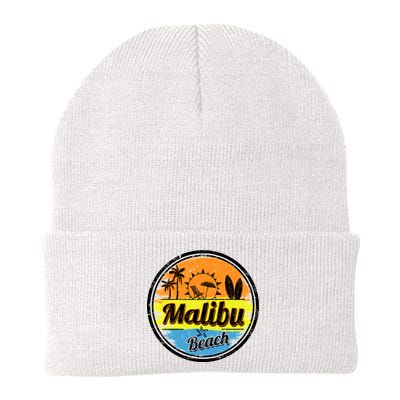 Malibu Beach Retro Circle Knit Cap Winter Beanie