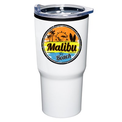 Malibu Beach Retro Circle Tumbler