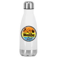 Malibu Beach Retro Circle Stainless Steel Insulated Water Bottle