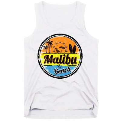 Malibu Beach Retro Circle Tank Top