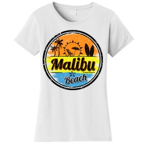 Malibu Beach Retro Circle Women's T-Shirt