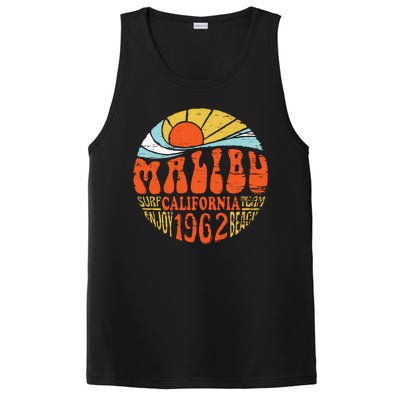 Malibu California Retro Distressed PosiCharge Competitor Tank