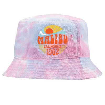 Malibu California Retro Distressed Tie-Dyed Bucket Hat