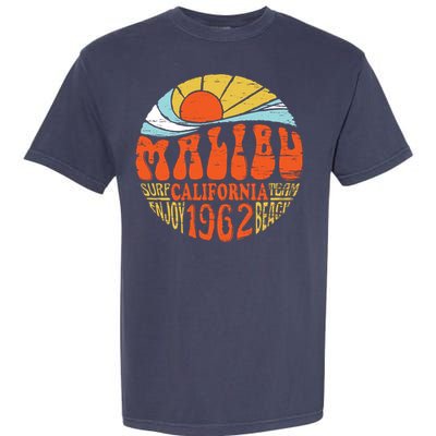 Malibu California Retro Distressed Garment-Dyed Heavyweight T-Shirt