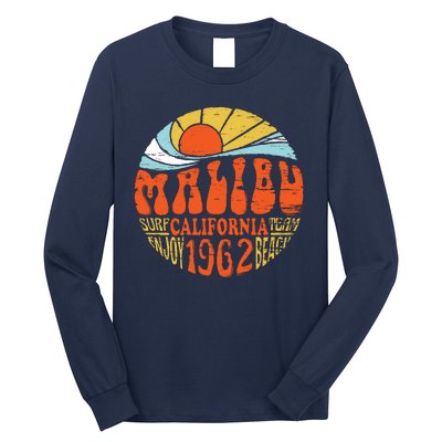 Malibu California Retro Distressed Long Sleeve Shirt