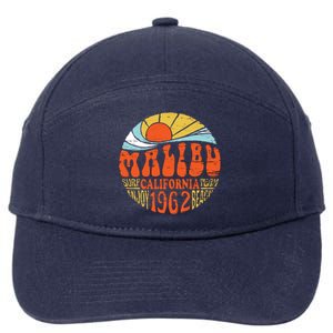 Malibu California Retro Distressed 7-Panel Snapback Hat