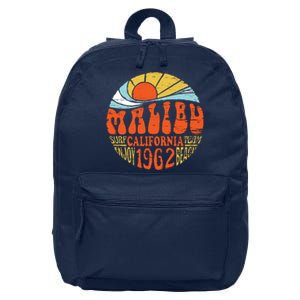 Malibu California Retro Distressed 16 in Basic Backpack