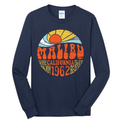 Malibu California Retro Distressed Tall Long Sleeve T-Shirt