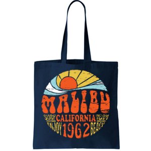 Malibu California Retro Distressed Tote Bag