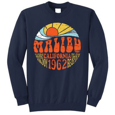 Malibu California Retro Distressed Tall Sweatshirt