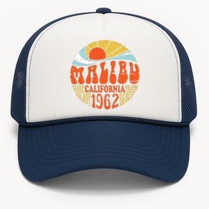 Malibu California Retro Distressed Trucker Hat