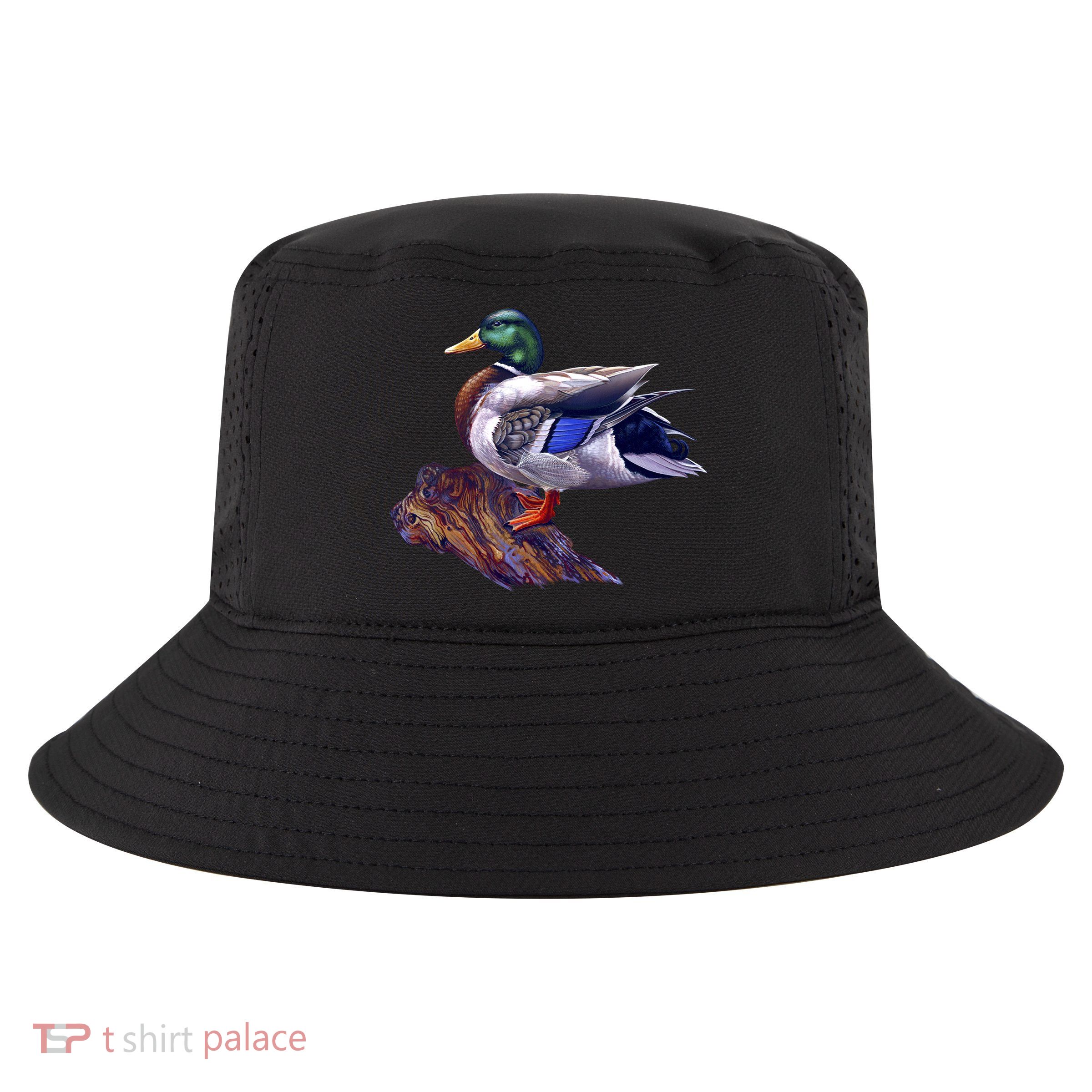 Mallard Green Head Duck Cool Comfort Performance Bucket Hat