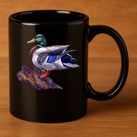 Mallard Green Head Duck 11oz C Handle Ceramic Mug