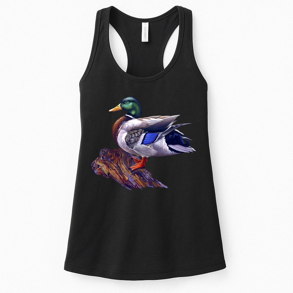 Mallard Green Head Duck Womens Tank Top