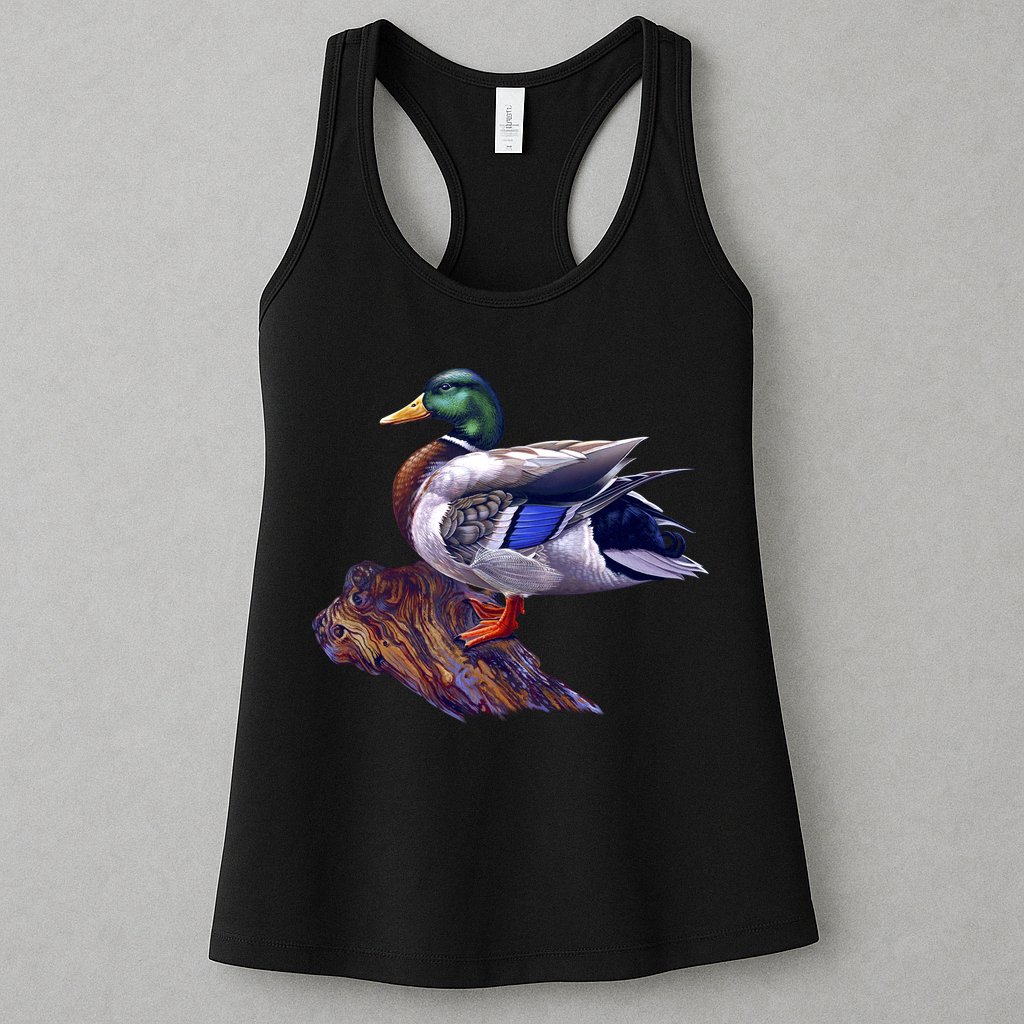 Mallard Green Head Duck Womens Tank Top