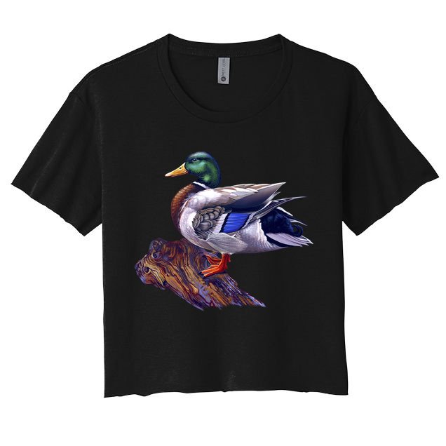 Mallard Green Head Duck Crop Top