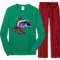 Mallard Green Head Duck Long Sleeve Pajama Set