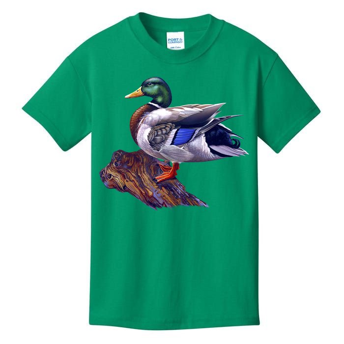 Mallard Green Head Duck Kids T-Shirt