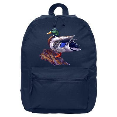 Mallard Green Head Duck 16 in Basic Backpack