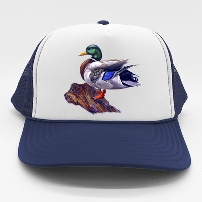 Mallard Green Head Duck Trucker Hat