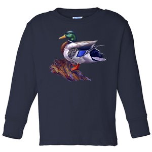 Mallard Green Head Duck Toddler Long Sleeve Shirt