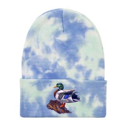 Mallard Green Head Duck Tie Dye 12in Knit Beanie