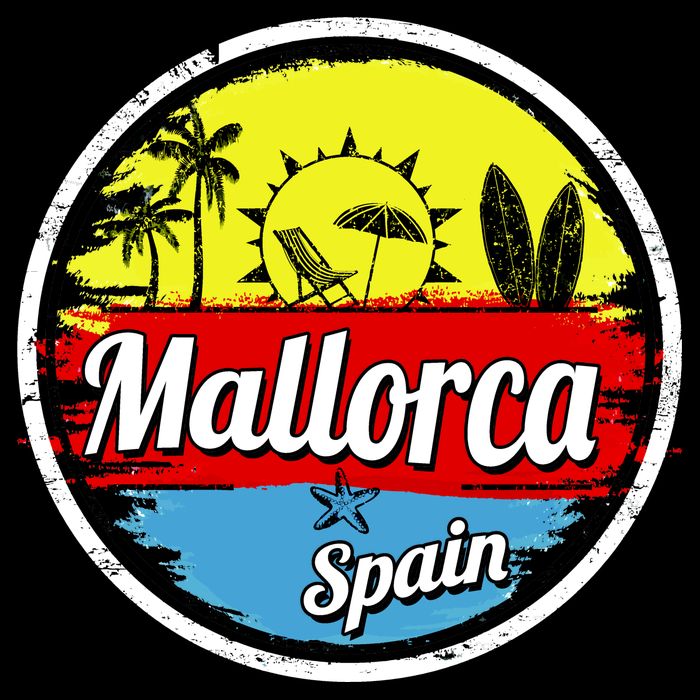 Mallorca Spain Retro Circle City Backpack