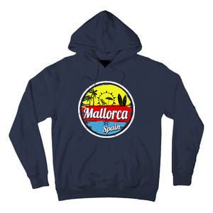 Mallorca Spain Retro Circle Tall Hoodie