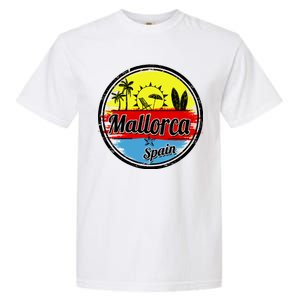 Mallorca Spain Retro Circle Garment-Dyed Heavyweight T-Shirt