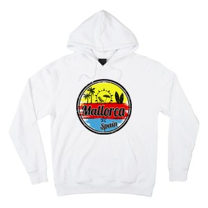 Mallorca Spain Retro Circle Hoodie