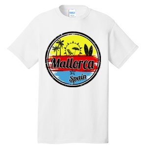 Mallorca Spain Retro Circle Tall T-Shirt