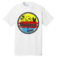 Mallorca Spain Retro Circle Tall T-Shirt