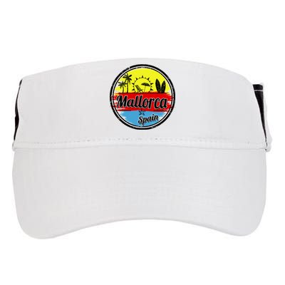 Mallorca Spain Retro Circle Adult Drive Performance Visor