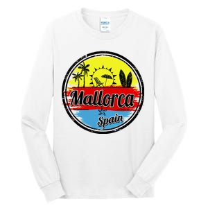 Mallorca Spain Retro Circle Tall Long Sleeve T-Shirt