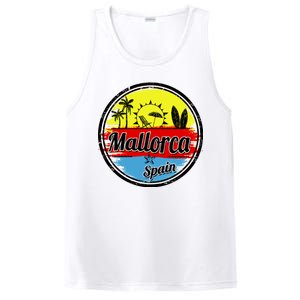 Mallorca Spain Retro Circle PosiCharge Competitor Tank