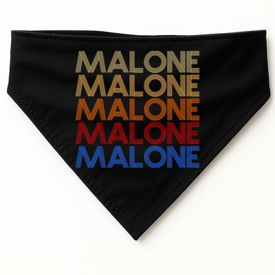 Malone Retro Vintage Style Name USA-Made Doggie Bandana