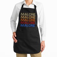 Malone Retro Vintage Style Name Apron