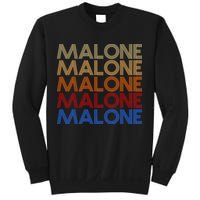 Malone Retro Vintage Style Name Sweatshirt