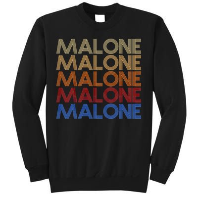 Malone Retro Vintage Style Name Sweatshirt