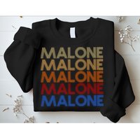Malone Retro Vintage Style Name Sweatshirt