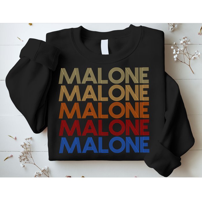 Malone Retro Vintage Style Name Sweatshirt