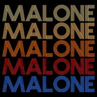 Malone Retro Vintage Style Name Sweatshirt