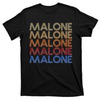 Malone Retro Vintage Style Name T-Shirt